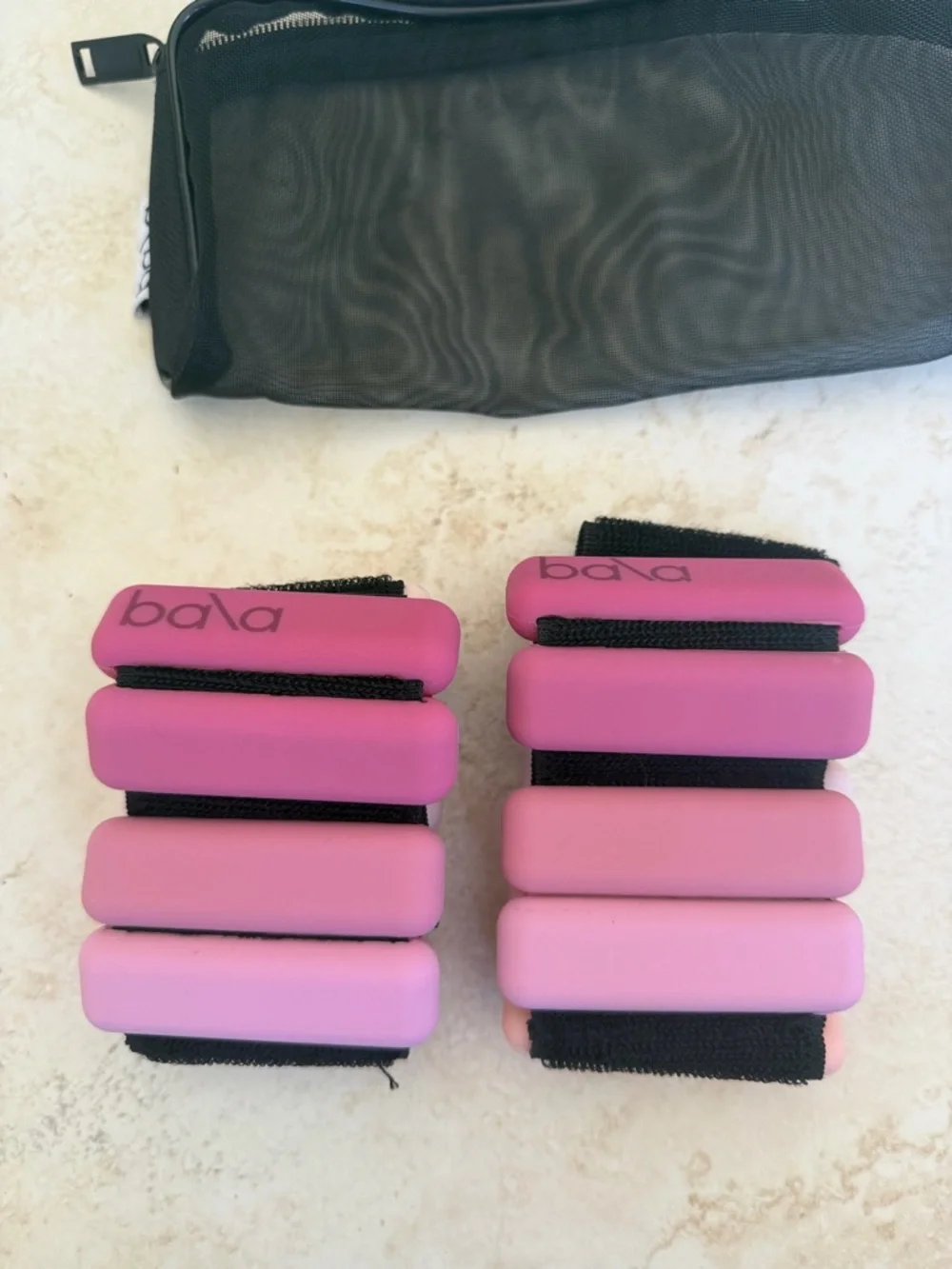 BALA Free People Ombré Pink 1lb Ankle weights set - Picture 2 of 3